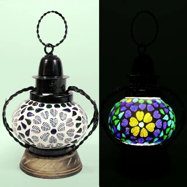 Firozabad Glass Craft Lantern (5 Inches)