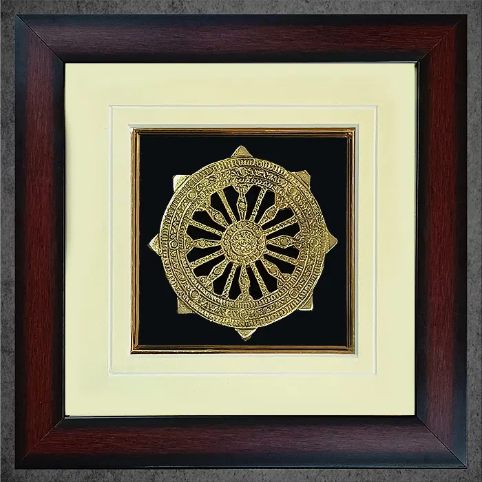 Odisha Brass & Bell Metal (Dhokra) Konark Wheel (11x11 Inches)
