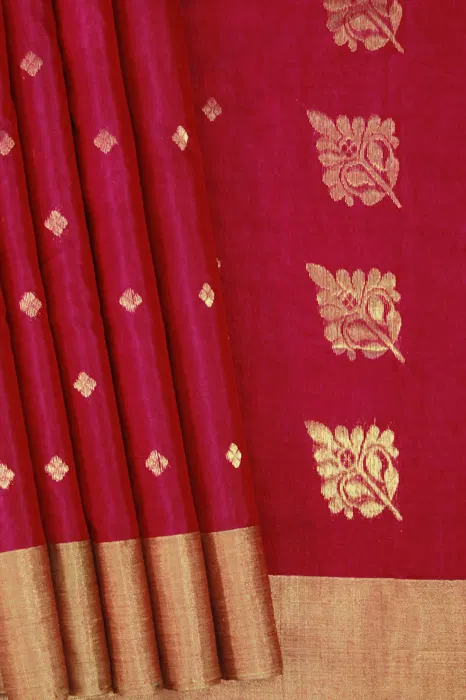 Chanderi Handloom Cotton-Silk Saree