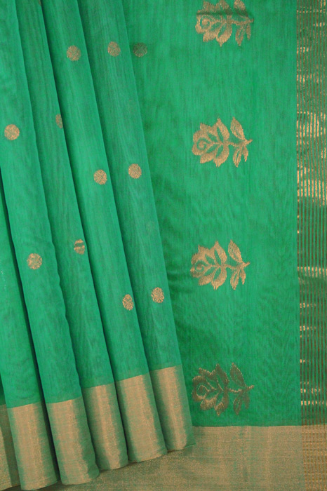 Chanderi Handloom Cotton-Silk Saree