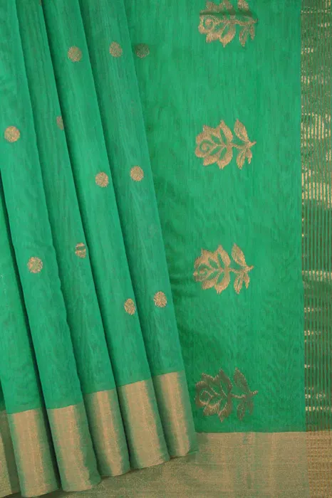 Chanderi Handloom Cotton-Silk Saree