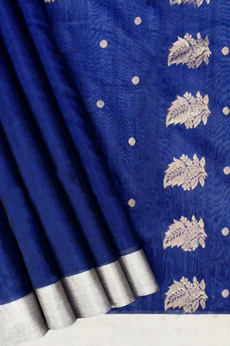 Chanderi Handloom Cotton-Silk Saree