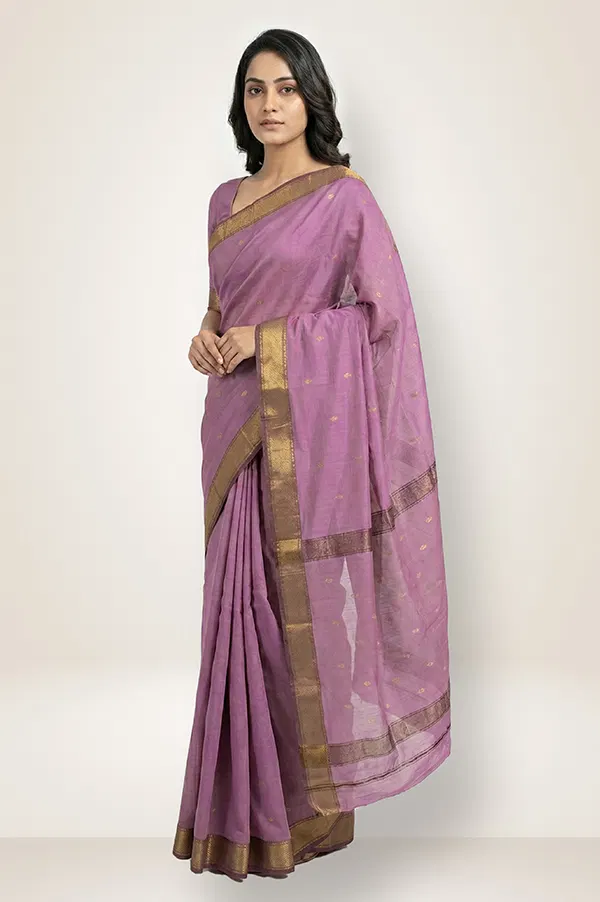 Maheshwar Handloom Cotton-Silk Saree