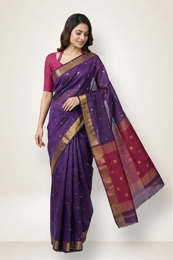 Maheshwar Handloom Cotton-Silk Saree