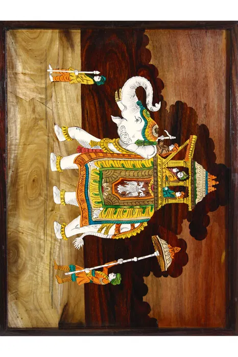 Mysore Rose Wood Inlay - Ambari (21*16) Inches