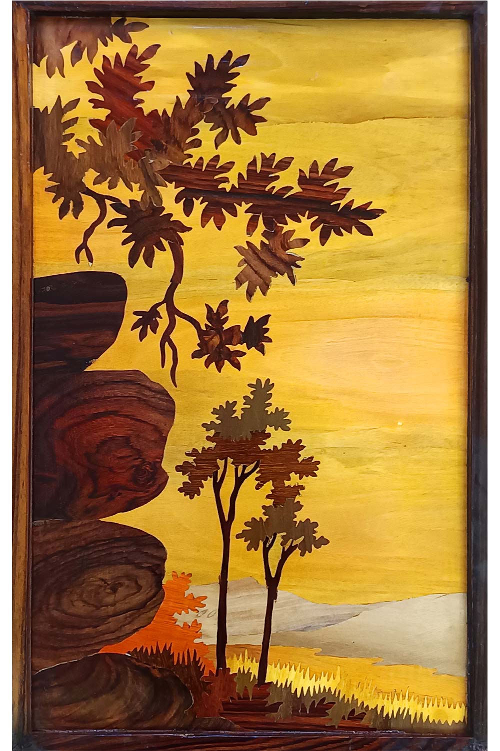 Mysore Rose Wood Inlay - Nature (12*19) Inches