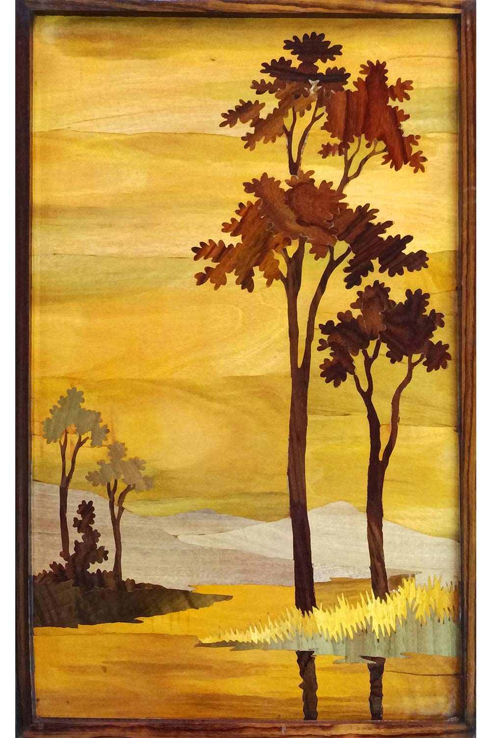 Mysore Rose Wood Inlay - Nature (12*19) Inches