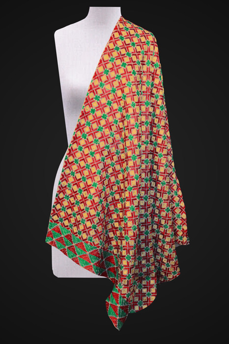 Phulkari Hand Embroidered Dupatta