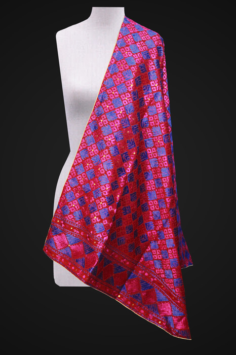 Phulkari Hand Embroidered Dupatta
