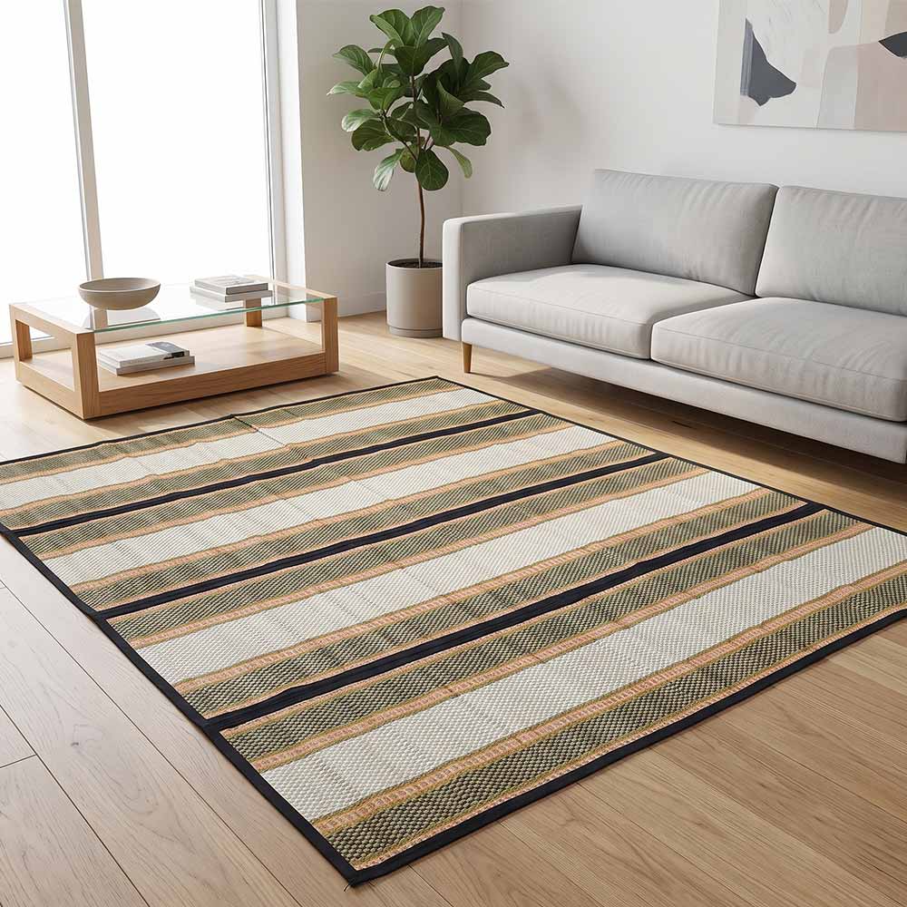 Eco-Friendly Madurkathi Grass Multipurpose Mat - 4 Fold (6*7) Feet