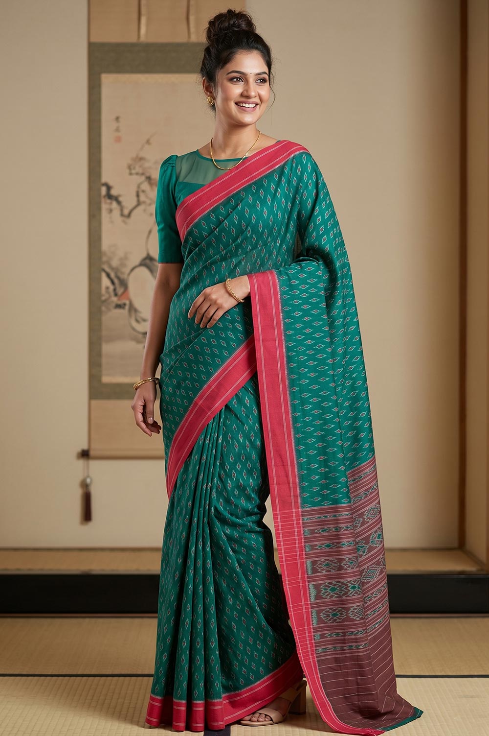 Orissa Ikat Deha Banda Cotton Saree