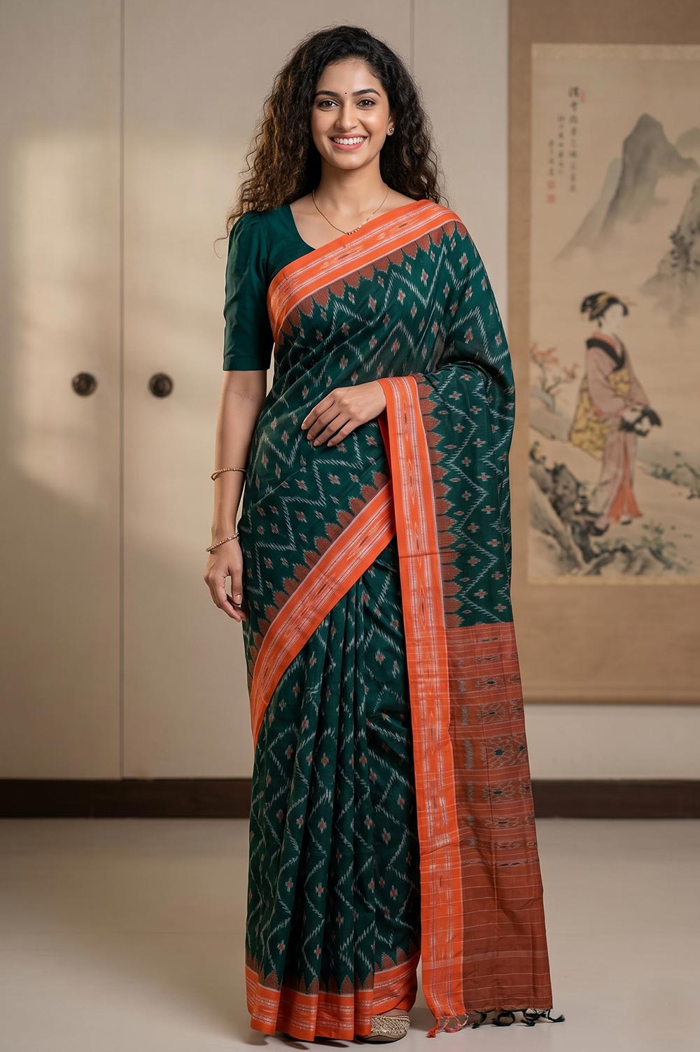 Orissa Ikat Deha Banda Cotton Saree