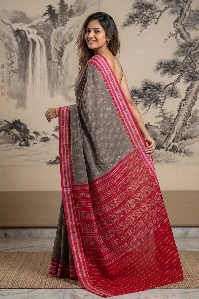 Orissa Ikat Deha Banda Cotton Saree
