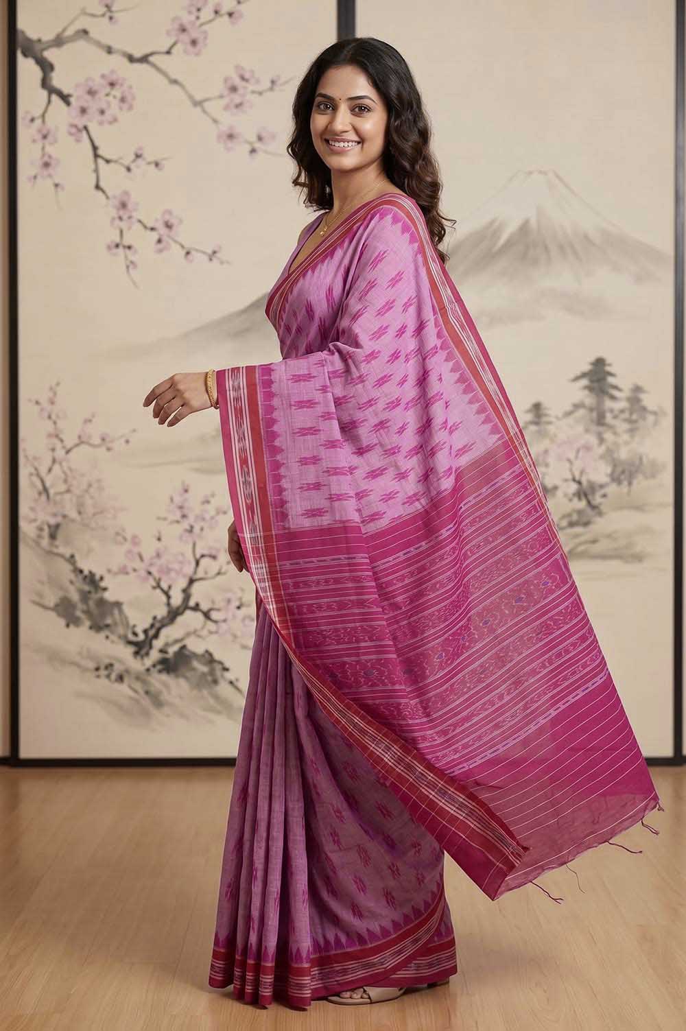 Orissa Ikat Deha Banda Cotton Saree