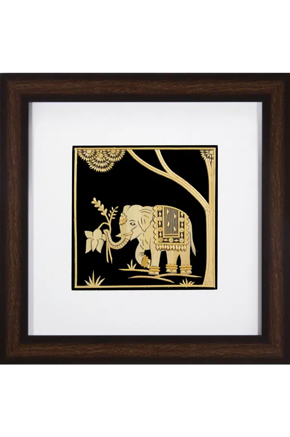Sikki Grass Art - Lotus Elephant (11.5*11.5) Inches