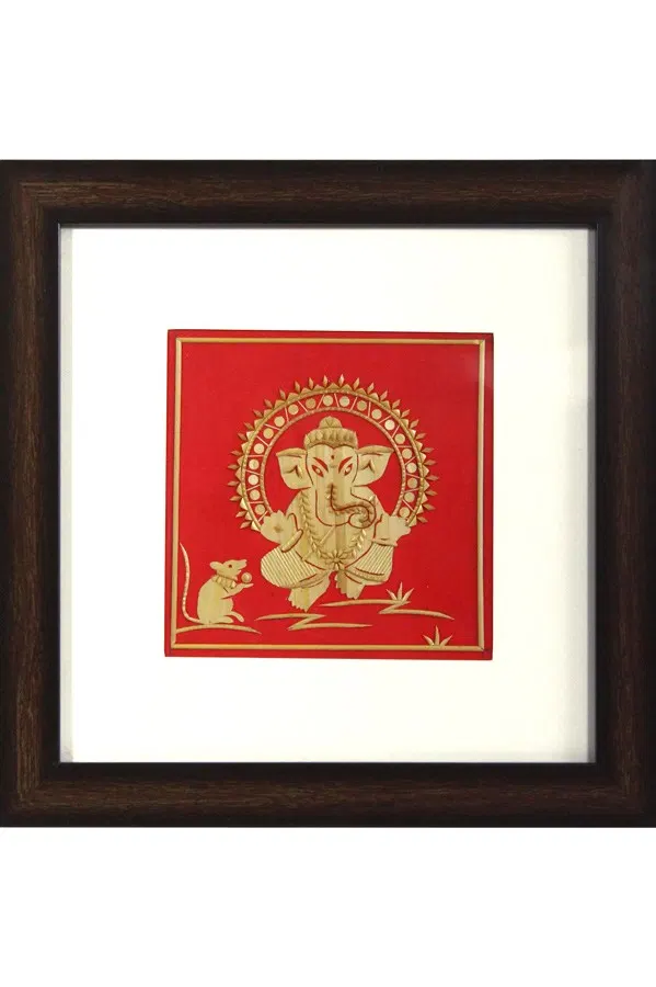 Sikki Grass Art - Ganesha (11.5*11.5) Inches