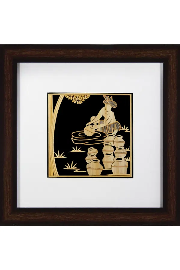 Sikki Grass Art - Potter (11.5*11.5) Inches