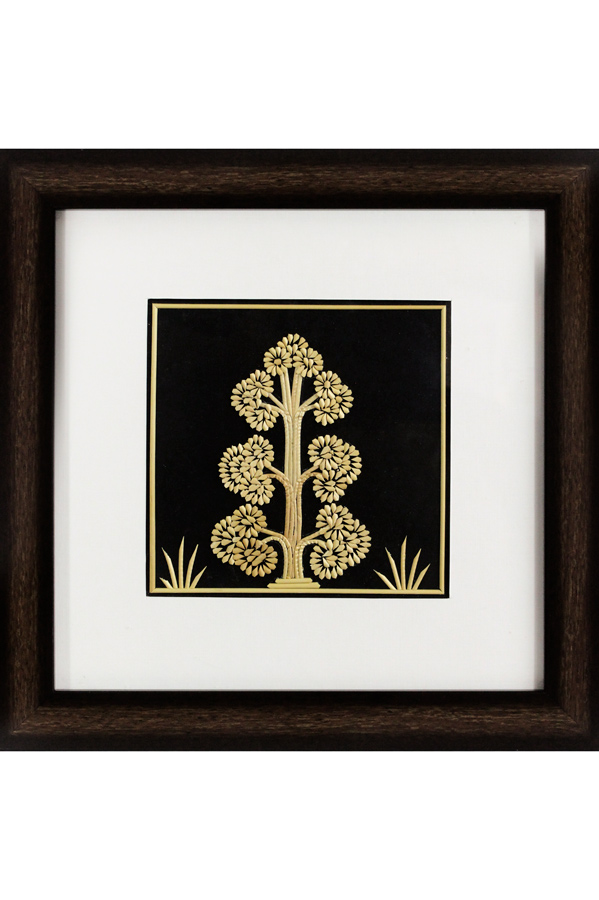 Sikki Grass Art - 7 Chakra Tree of Life (11.5*11.5) Inches
