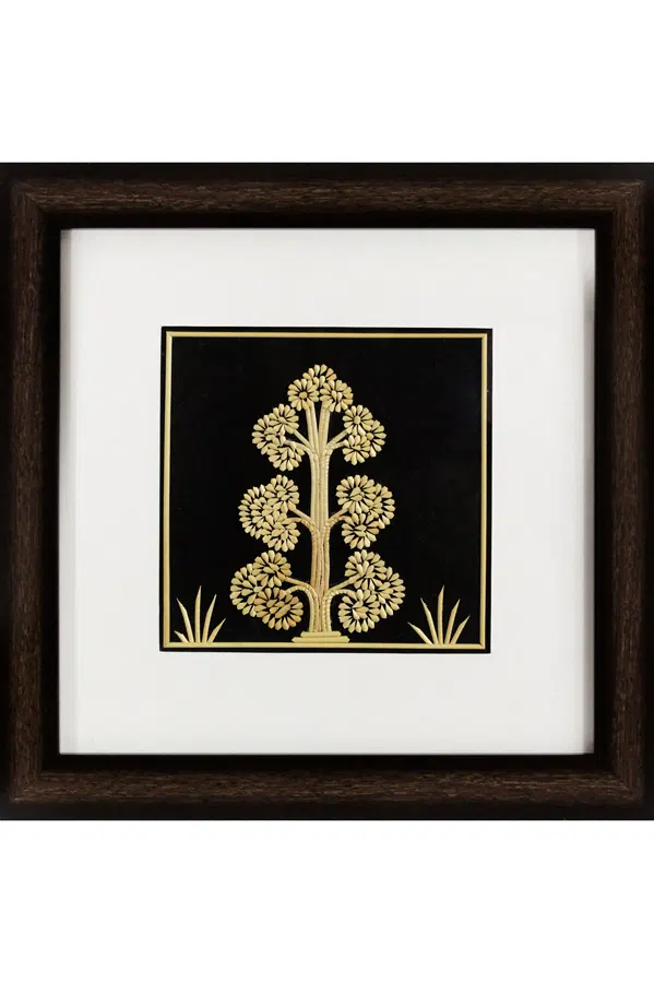 Sikki Grass Art - 7 Chakra Tree of Life (11.5*11.5) Inches