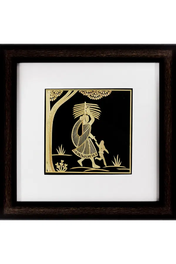 Sikki Grass Art - Village Theme (11.5*11.5) Inches