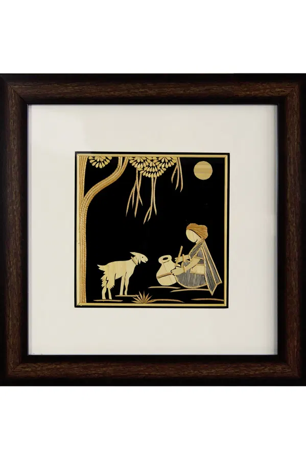 Sikki Grass Art - Village Theme (11.5*11.5) Inches