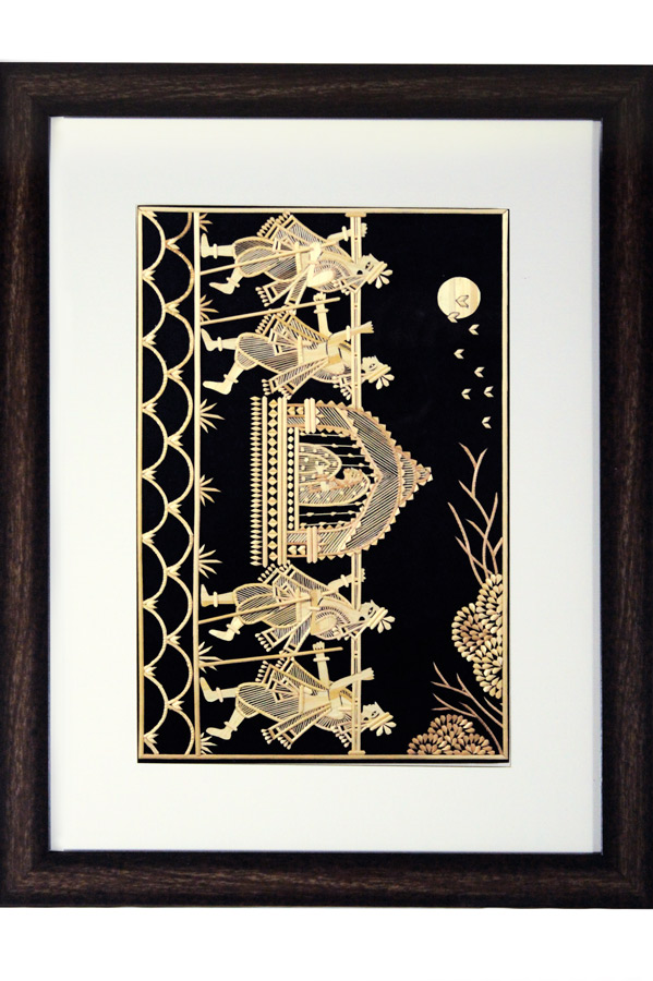 Sikki Grass Art - Bridal Procession (17.5*13.5) Inches