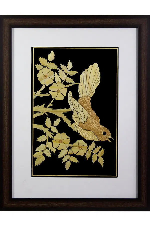 Sikki Grass Art - Sparrow (17.5*13.5) Inches