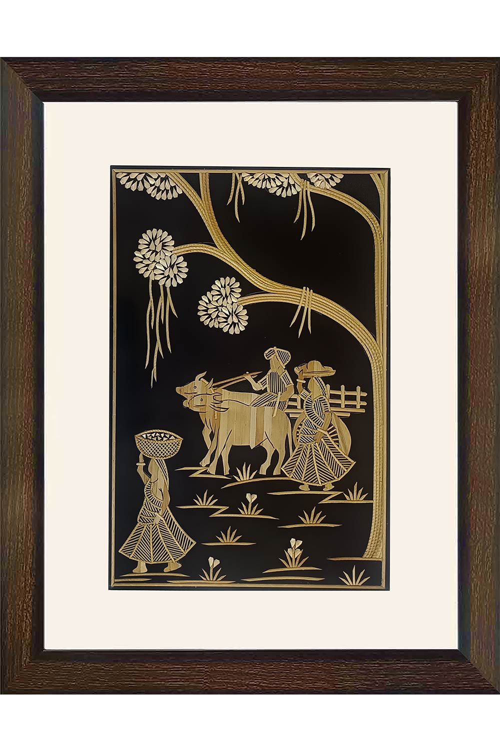 Sikki Grass Art - Village Theme (13.5*17.5) Inches