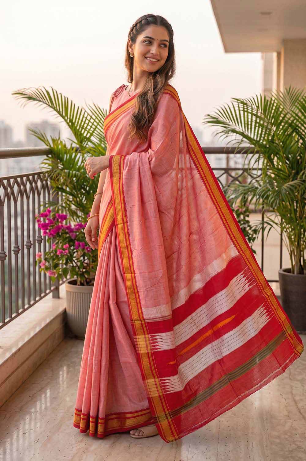 Ilkal Authentic Handloom Cotton-Silk Saree