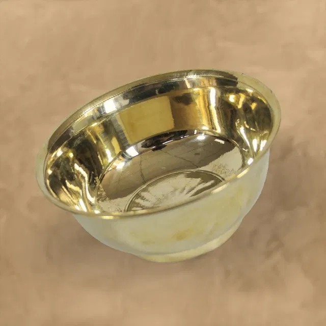 Mirzapur Brass Utensils - Bowl (250, 400 & 500ml) Set of 2