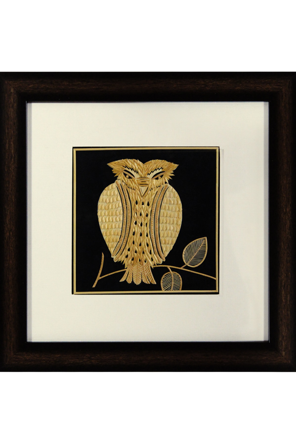 Sikki Grass Art - Owl (11.5*11.5) Inches