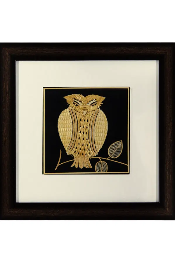 Sikki Grass Art - Owl (11.5*11.5) Inches