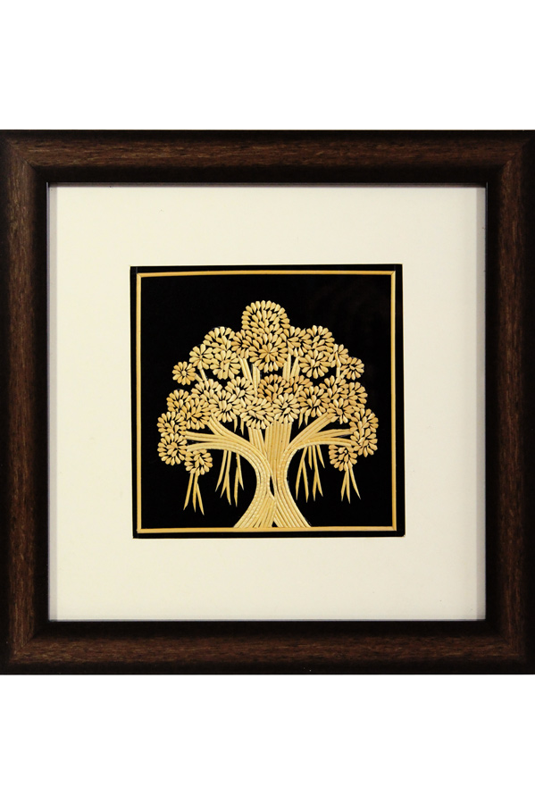 Sikki Grass Art - Banyan Tree (11.5*11.5) Inches
