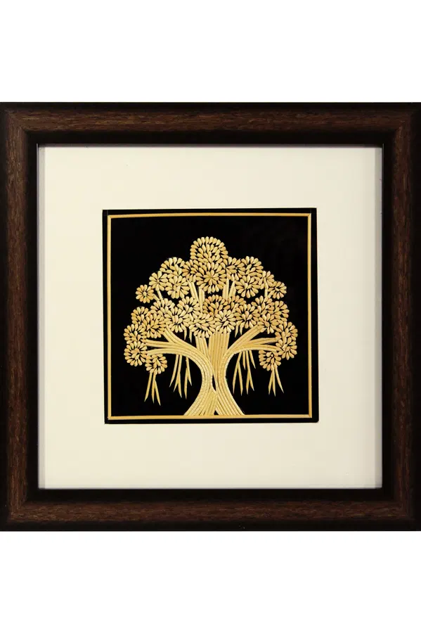 Sikki Grass Art - Banyan Tree (11.5*11.5) Inches