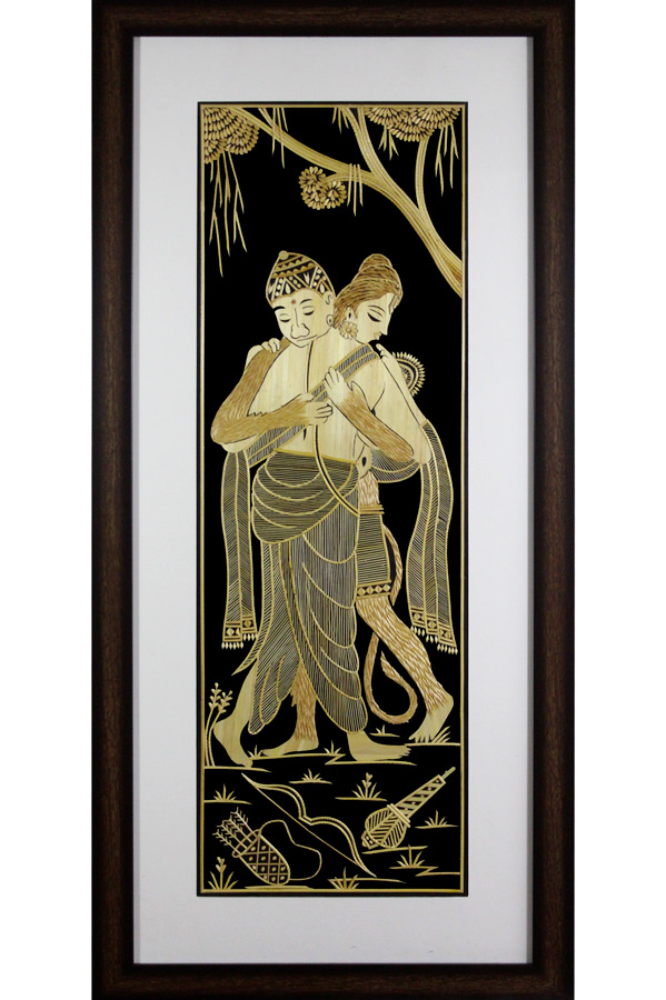 Sikki Grass Art - Ram Aanjaneya (13*27) Inches