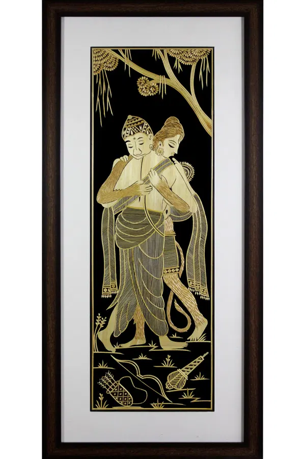 Sikki Grass Art - Ram Aanjaneya (13*27) Inches