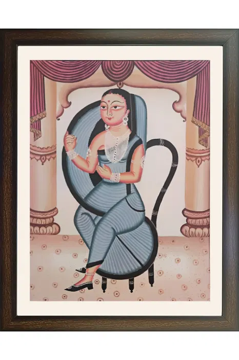 Bengal Pattachitra Lady (17*25 Inches)