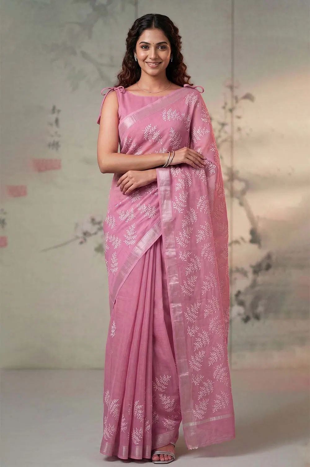 Kota Embroidery Work Saree