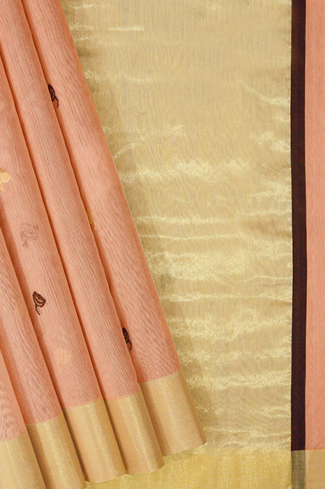 Chanderi Handloom Cotton-Silk Saree