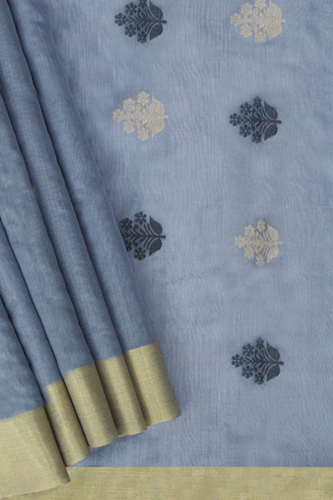 Chanderi Handloom Cotton-Silk Saree