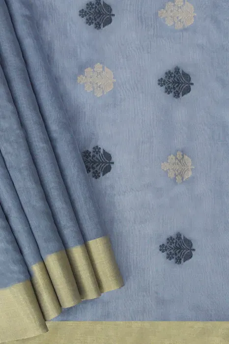 Chanderi Handloom Cotton-Silk Saree