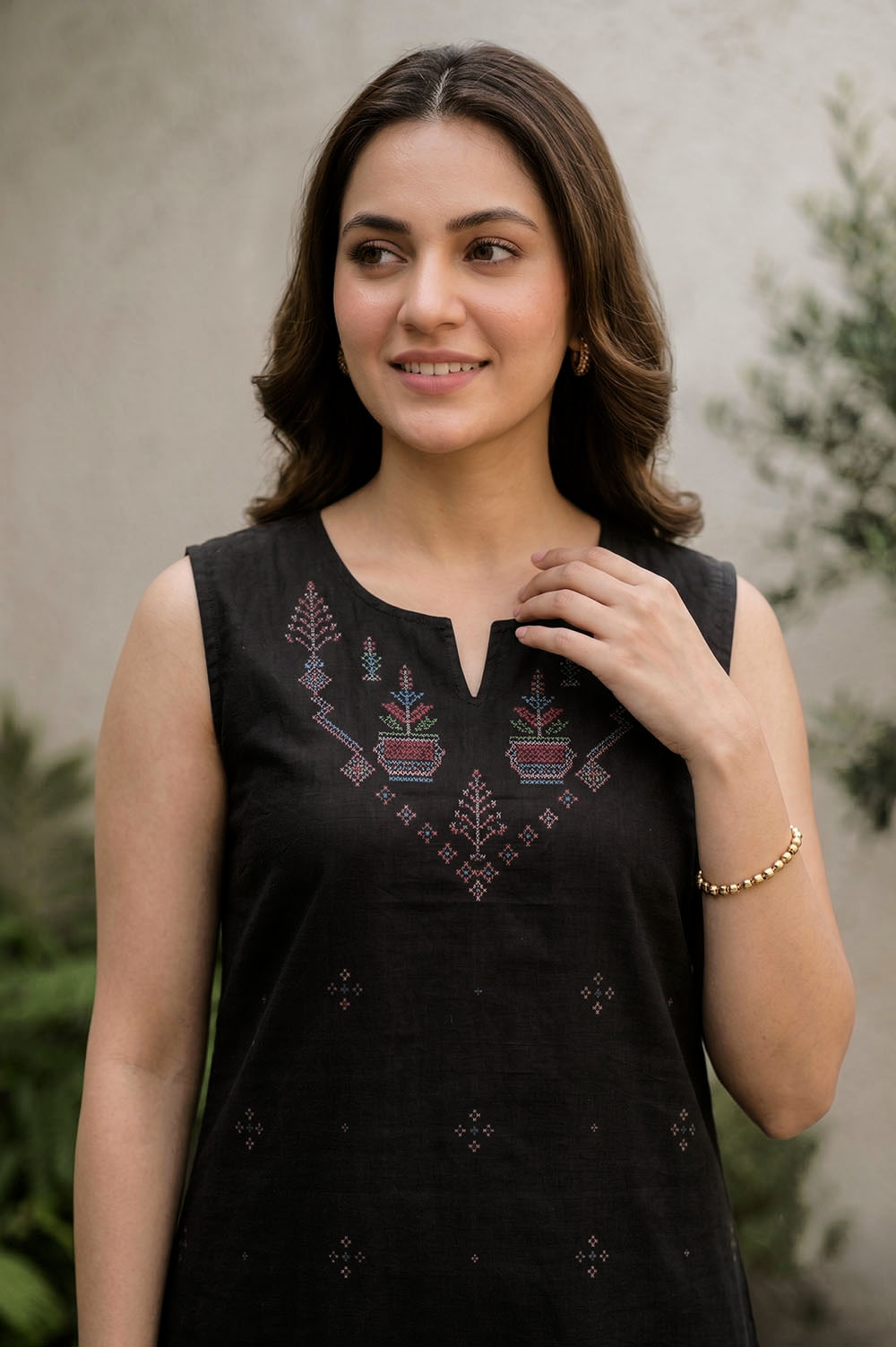 Tangaliya Cotton Kurti Unstitched Dress Material