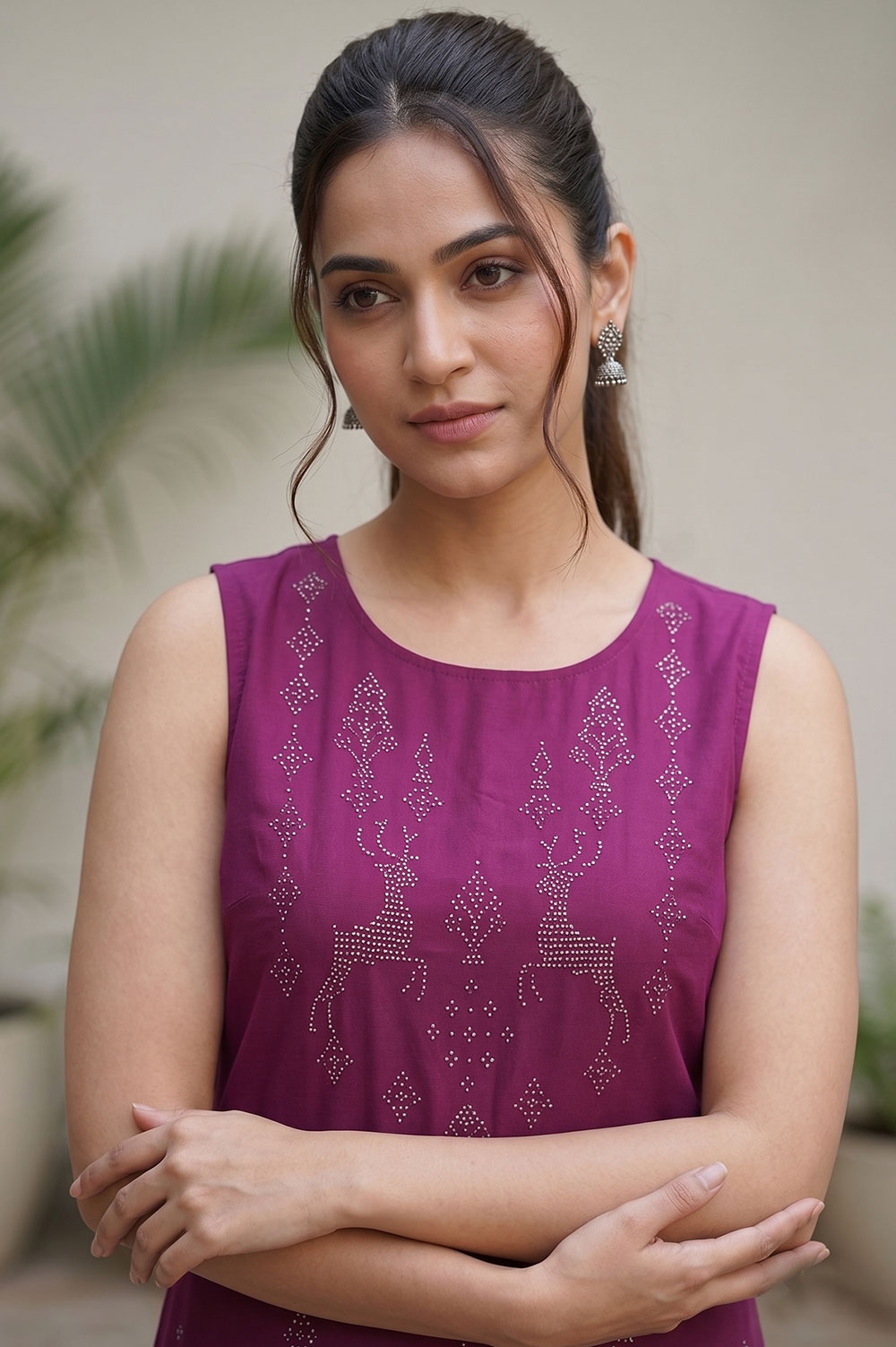 Tangaliya Cotton Kurti Unstitched Dress Material