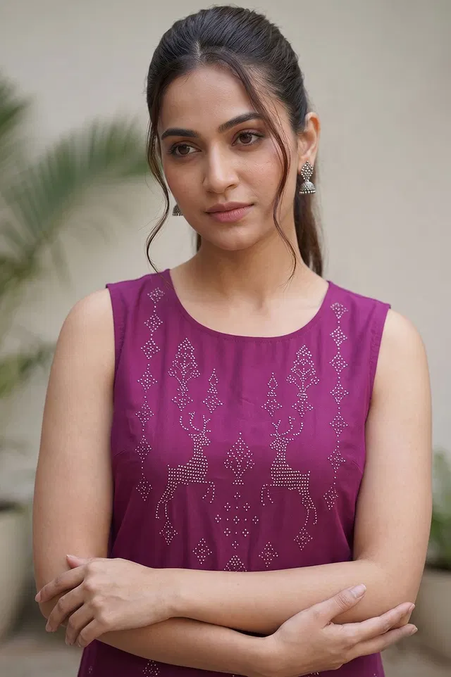 Tangaliya Cotton Kurti Unstitched Dress Material