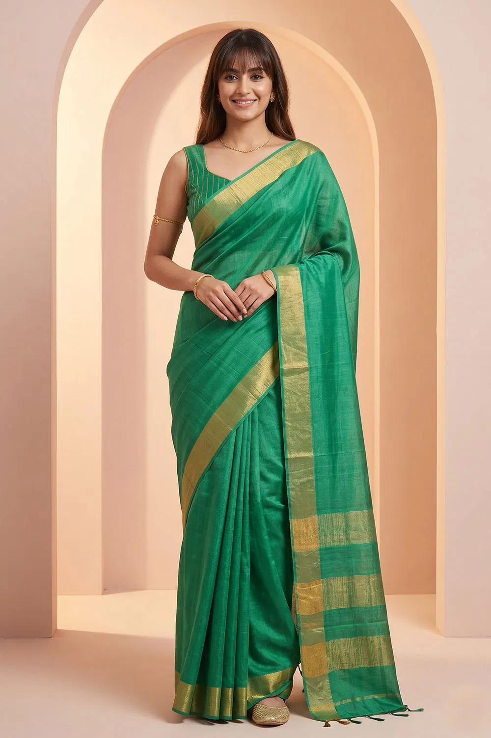 Kosa/Champa - Pure Tussar Handloom Silk Saree