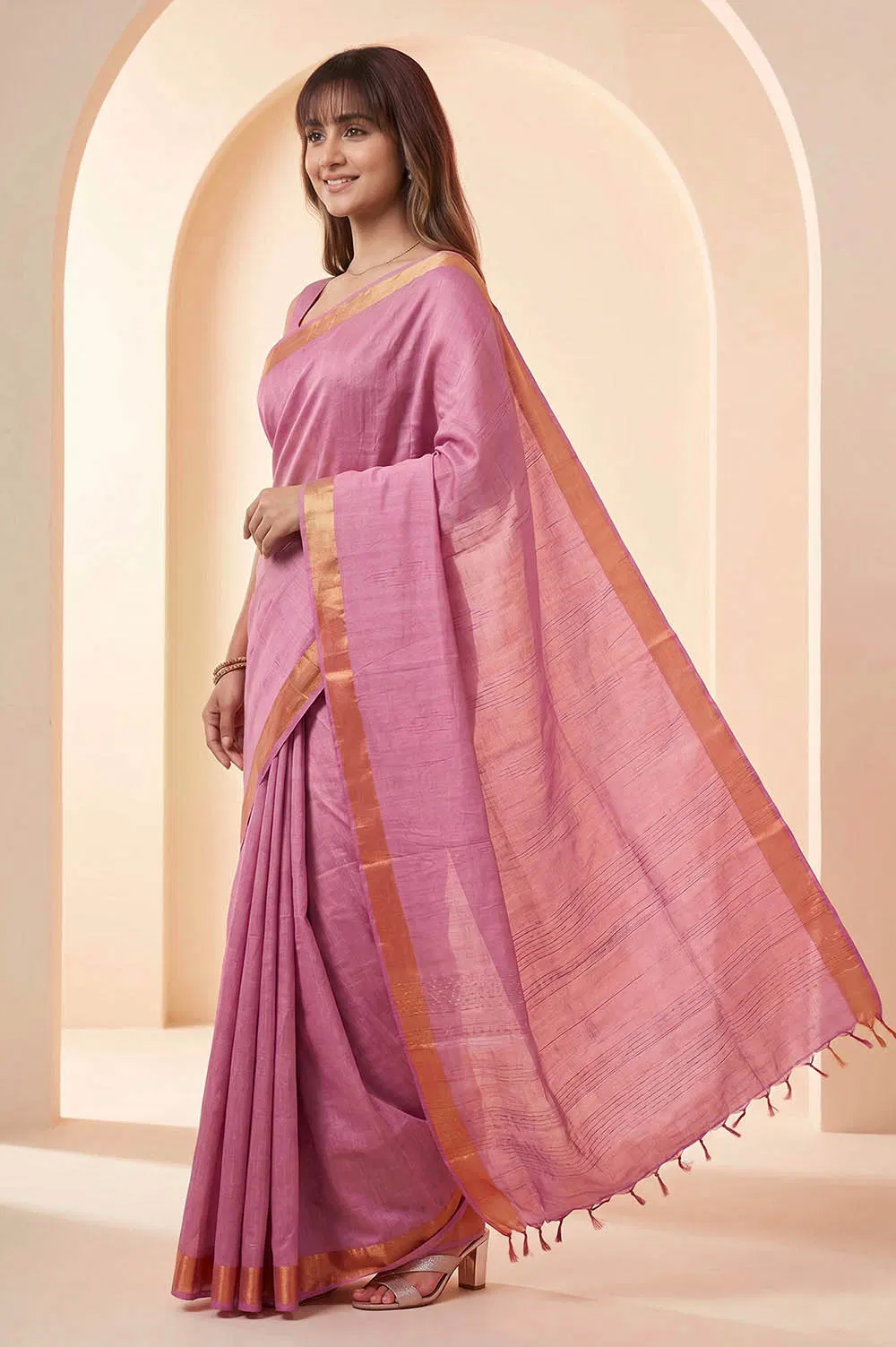 Kosa/Champa - Pure Tussar Handloom Silk Saree
