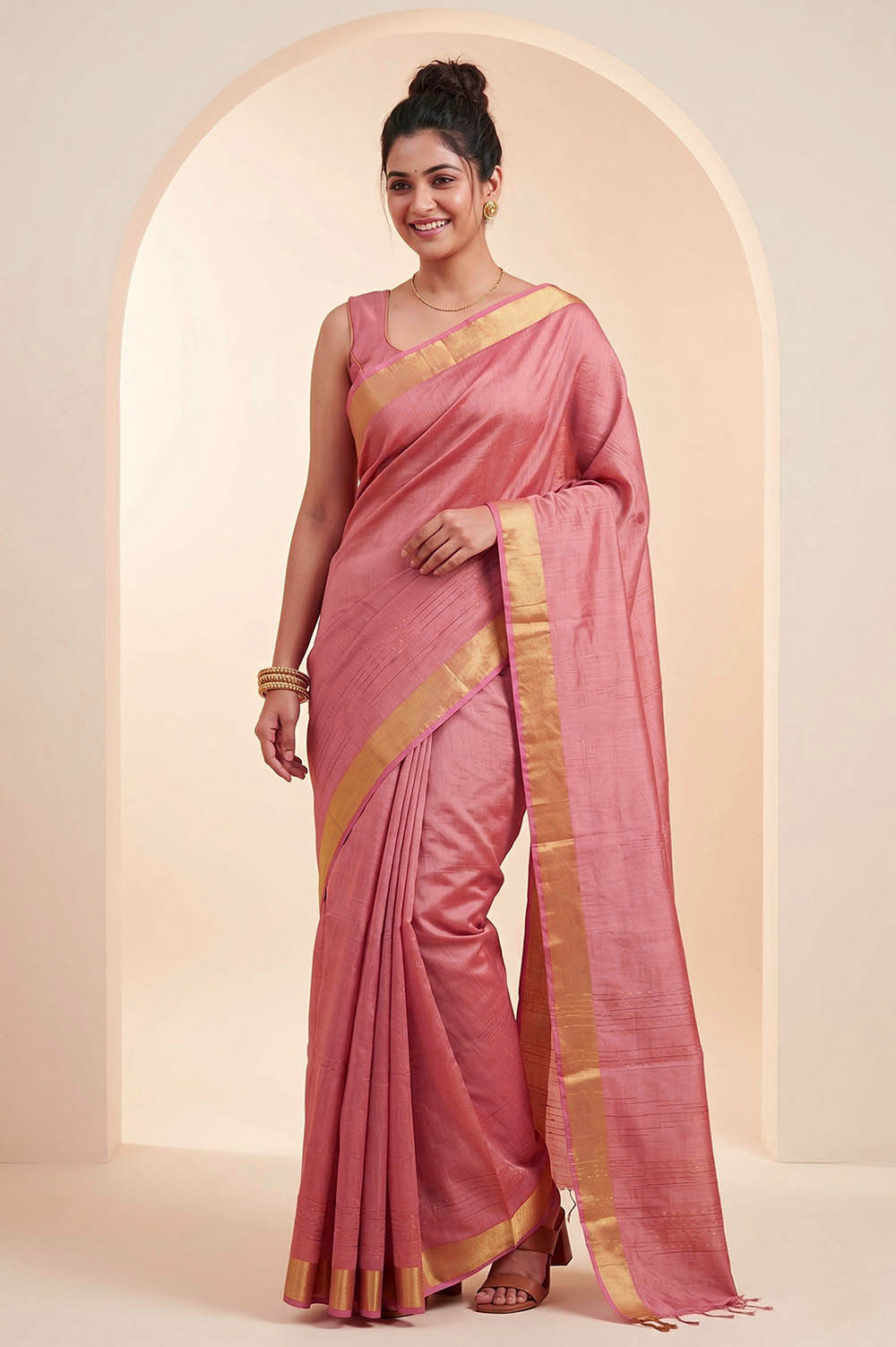 Kosa/Champa - Pure Tussar Handloom Silk Saree