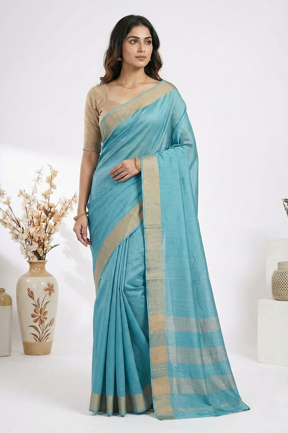 Kosa/Champa - Pure Tussar Handloom Silk Saree