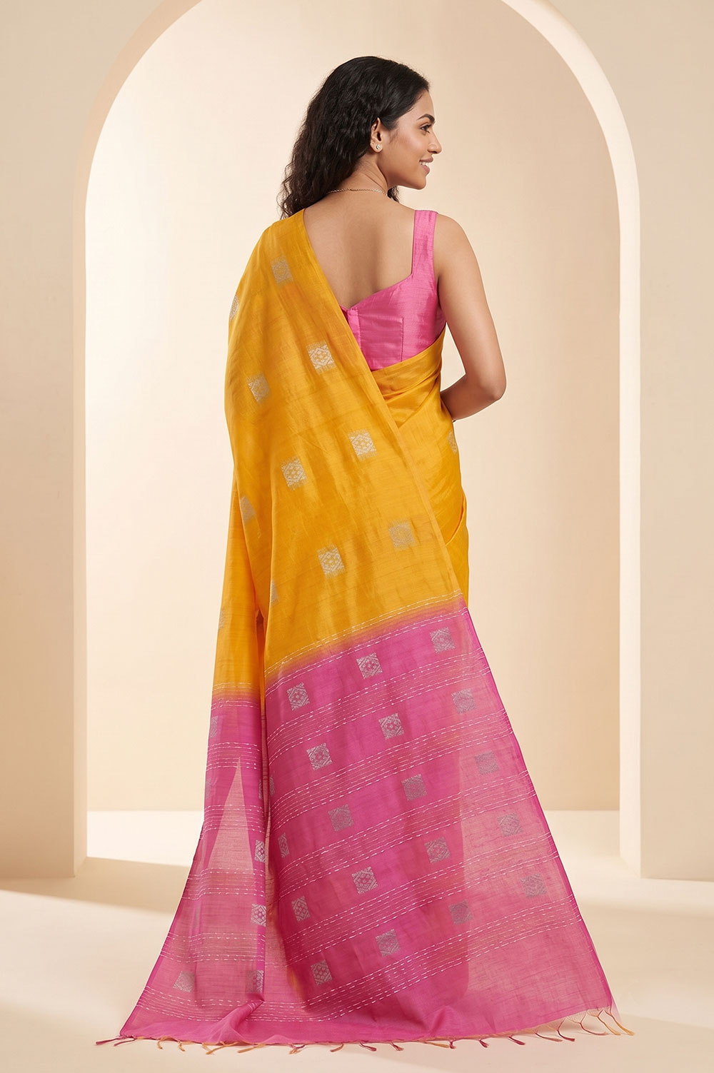 Kosa/Champa - Pure Tussar Handloom Silk Saree