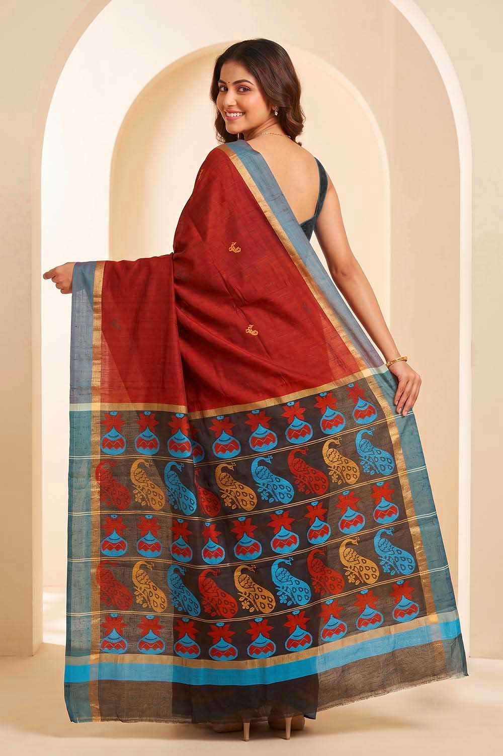 Kosa/Champa - Pure Tussar Handloom Silk Saree